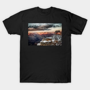 Winter Sunset At The Grand Canyon T-Shirt